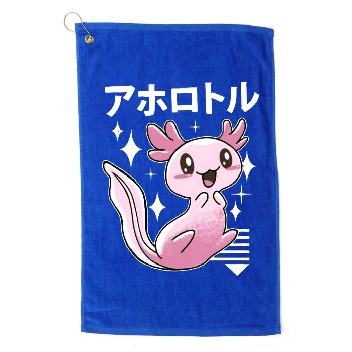 Kawaii Axolotl Platinum Collection Golf Towel