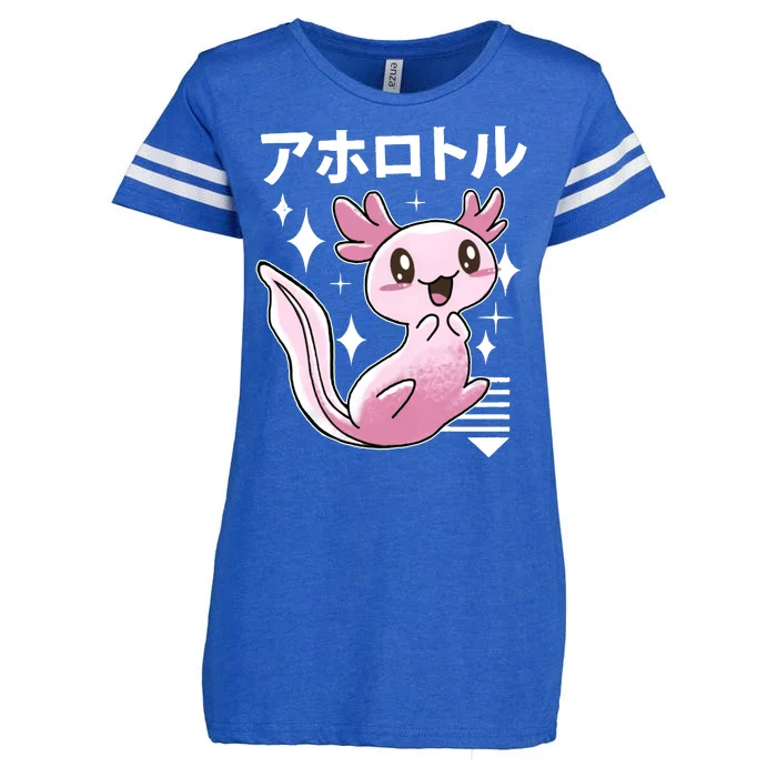 Kawaii Axolotl Enza Ladies Jersey Football T-Shirt