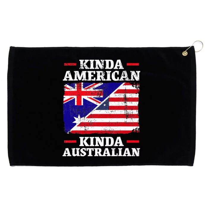 Kinda American Kinda Australian America Australia USA Grommeted Golf Towel