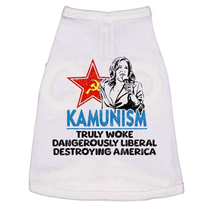 Kammunism Anti Kamala Vote Trump 2024 Funny Political Doggie Tank