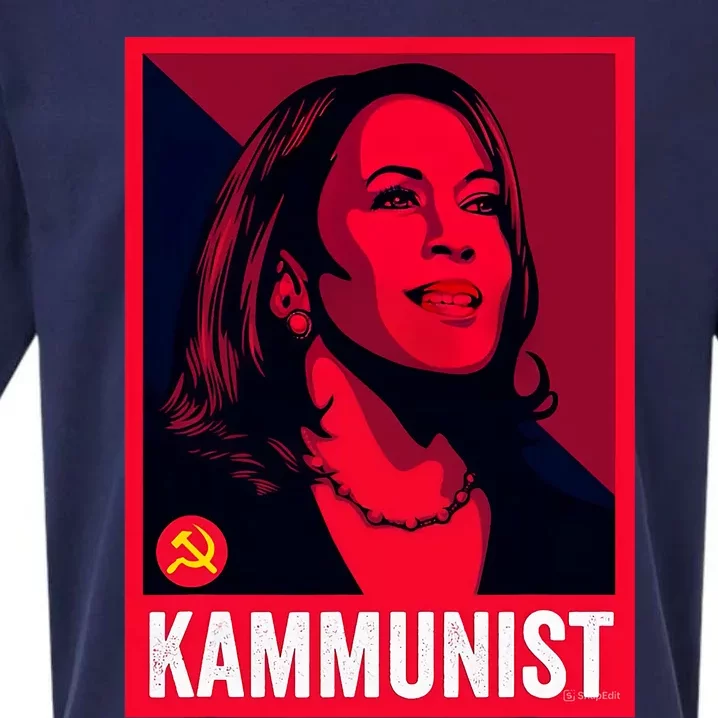 Kamunist Anti Kamala Harris Funny Election 2024 Sueded Cloud Jersey T-Shirt