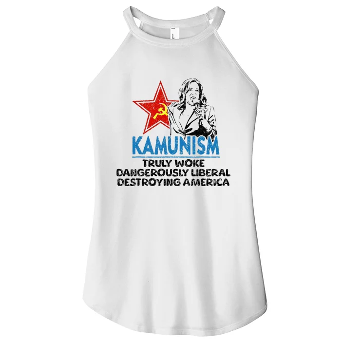 Kammunism Anti Kamala Vote Trump 2024 Women’s Perfect Tri Rocker Tank