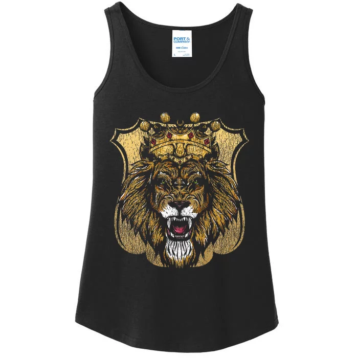 King Animal Lion Ladies Essential Tank