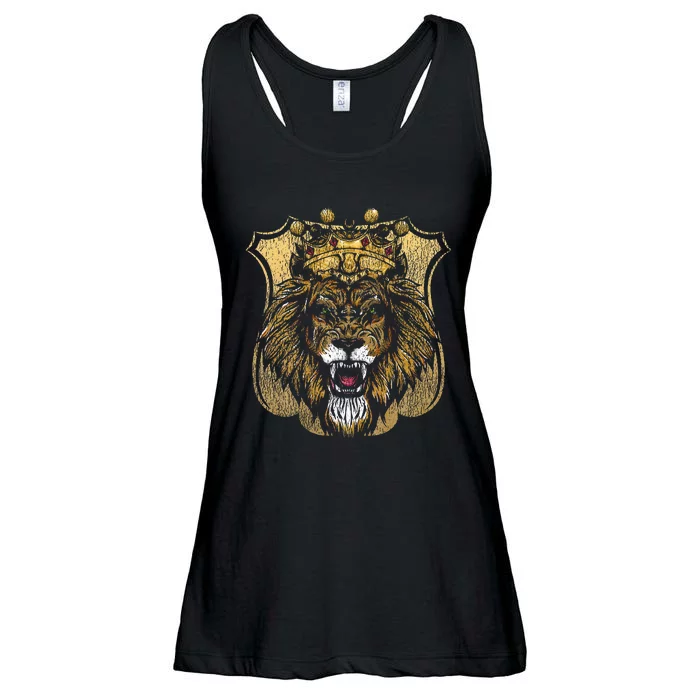 King Animal Lion Ladies Essential Flowy Tank