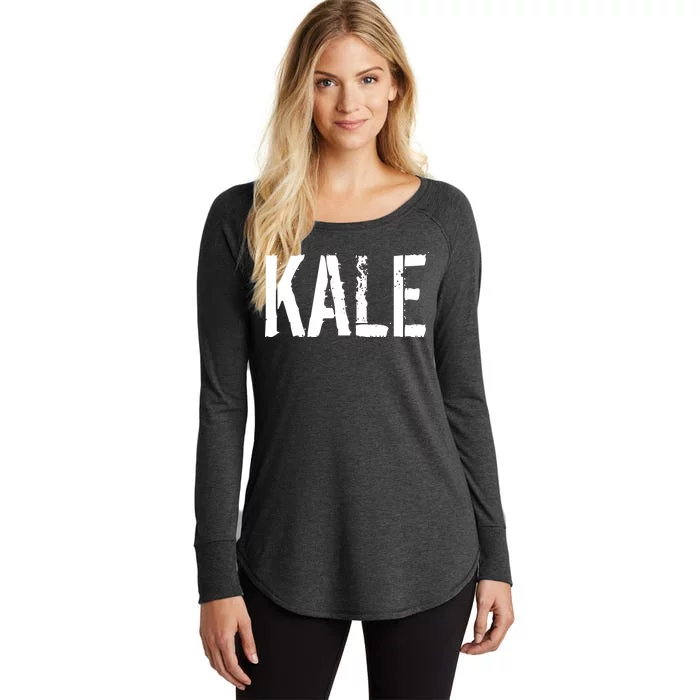 Kale Vegan Vegetarian Funny Parody Women's Perfect Tri Tunic Long Sleeve Shirt