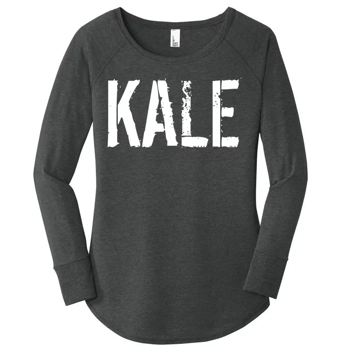 Kale Vegan Vegetarian Funny Parody Women's Perfect Tri Tunic Long Sleeve Shirt