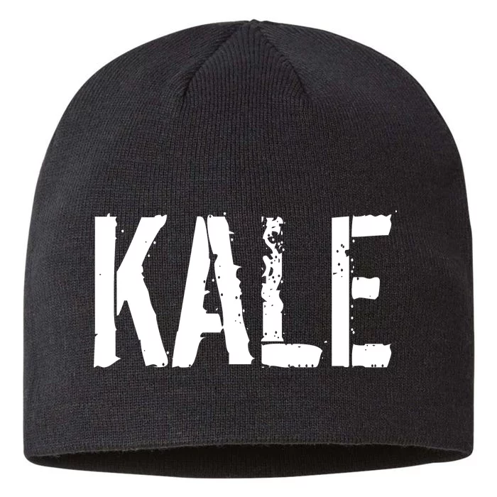 Kale Vegan Vegetarian Funny Parody 8 1/2in Sustainable Knit Beanie