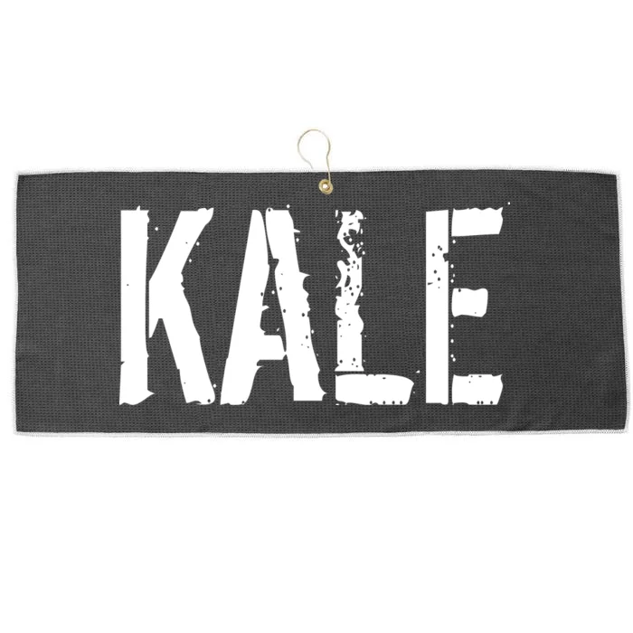 Kale Vegan Vegetarian Funny Parody Large Microfiber Waffle Golf Towel