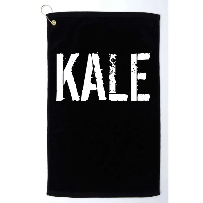 Kale Vegan Vegetarian Funny Parody Platinum Collection Golf Towel