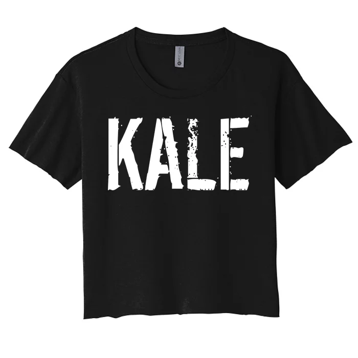 Kale Vegan Vegetarian Funny Parody Women's Crop Top Tee