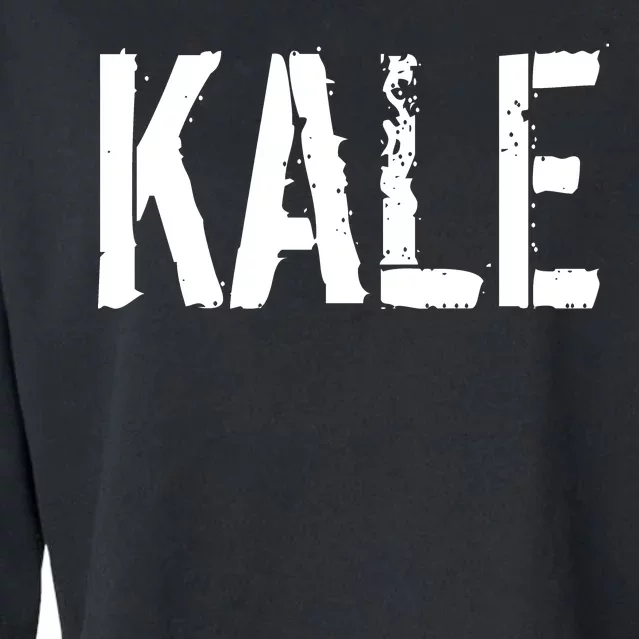 Kale Vegan Vegetarian Funny Parody Cropped Pullover Crew