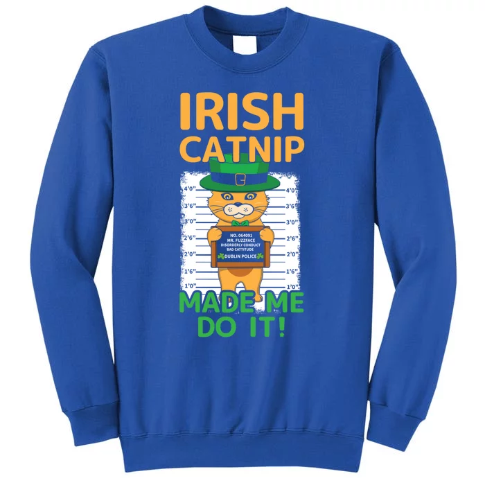 Kawaii Angry Mad Cat Irish Meow Happy Saint Patrick Day Cute Gift Sweatshirt