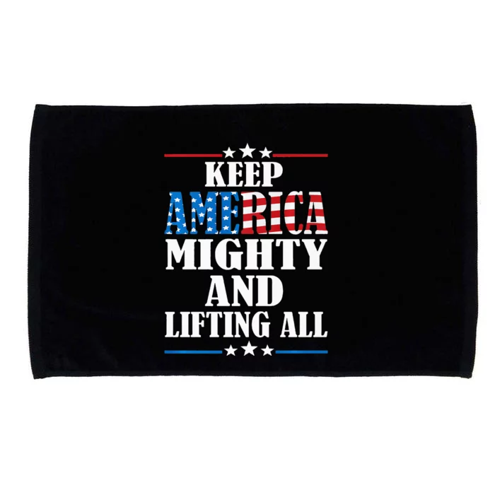 Keep America Mighty And Lifting All Kamala Harris 2024 Microfiber Hand Towel