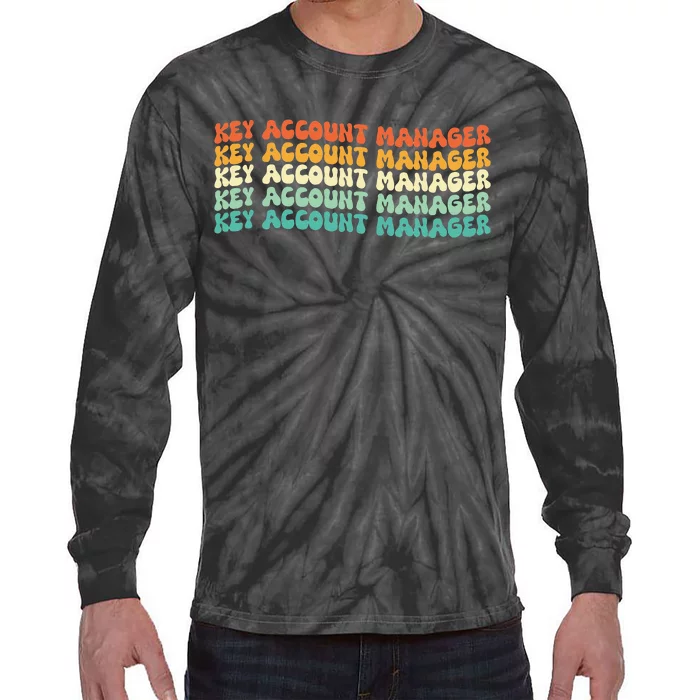 Key Account Manager Job Title Tie-Dye Long Sleeve Shirt