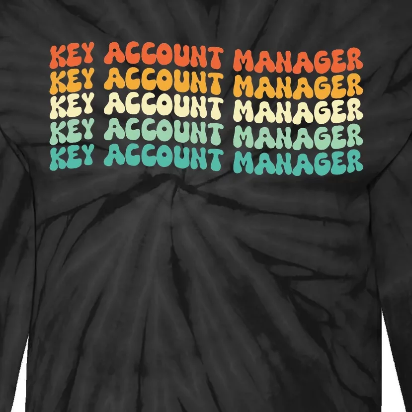 Key Account Manager Job Title Tie-Dye Long Sleeve Shirt