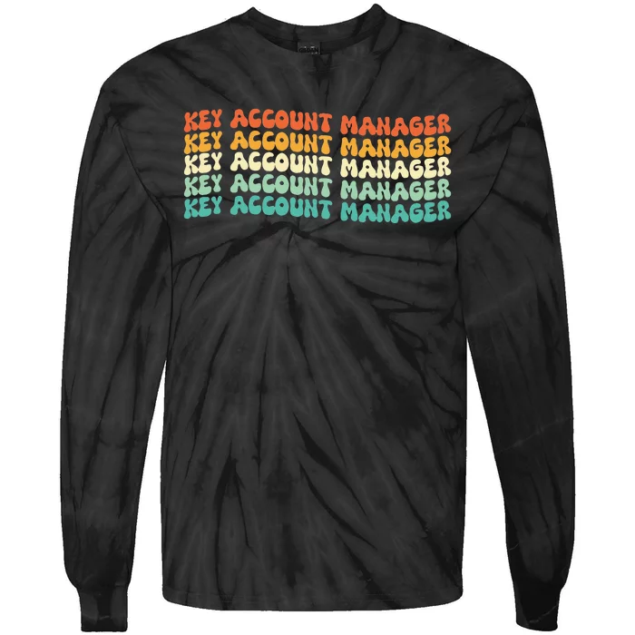 Key Account Manager Job Title Tie-Dye Long Sleeve Shirt