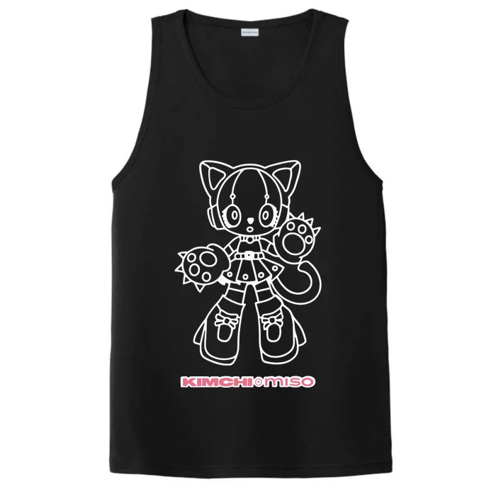 Kimchi And Miso Mecha Cat Girl Performance Tank