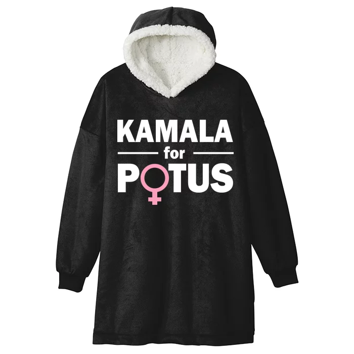 Kamala for Potus Hooded Wearable Blanket