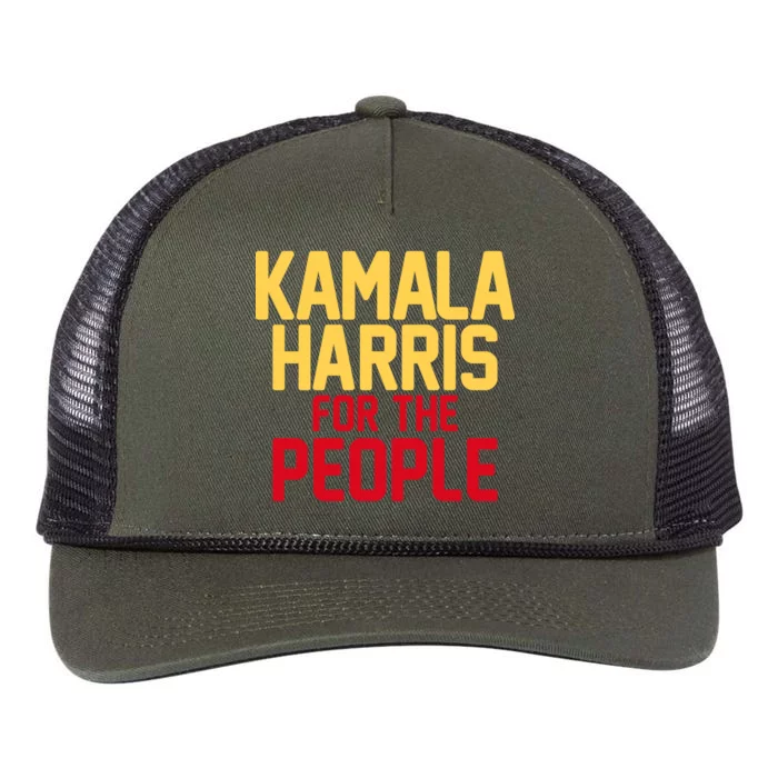 Kamala Harris For The People Retro Rope Trucker Hat Cap