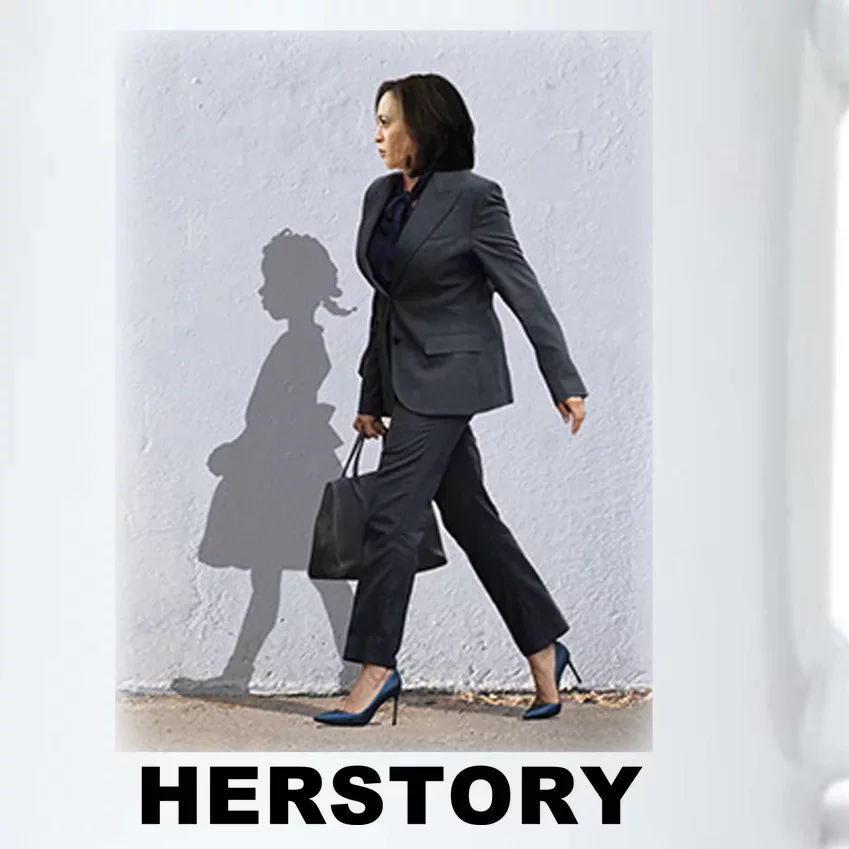 Kamala Harris Herstory Making History Black Color Changing Mug