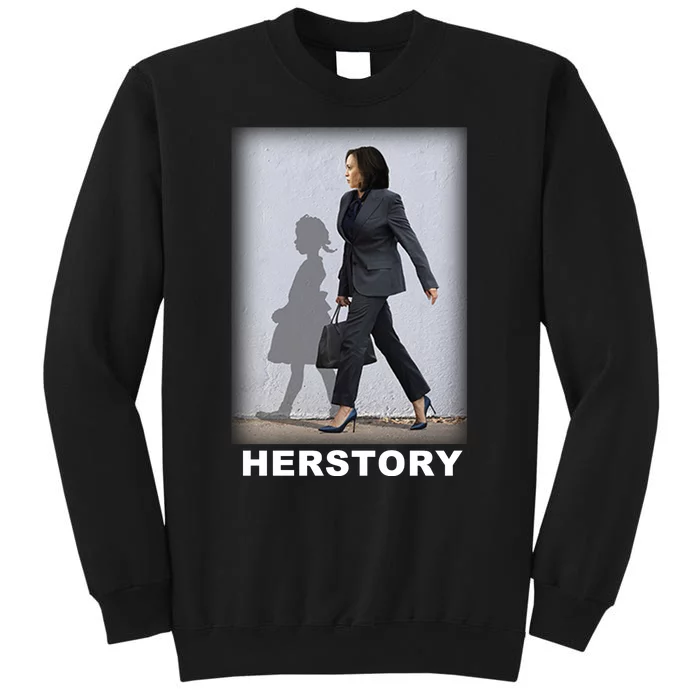 Kamala Harris Herstory Making History Tall Sweatshirt