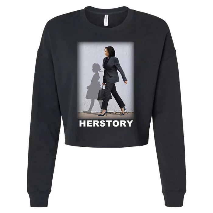 Kamala Harris Herstory Making History Cropped Pullover Crew