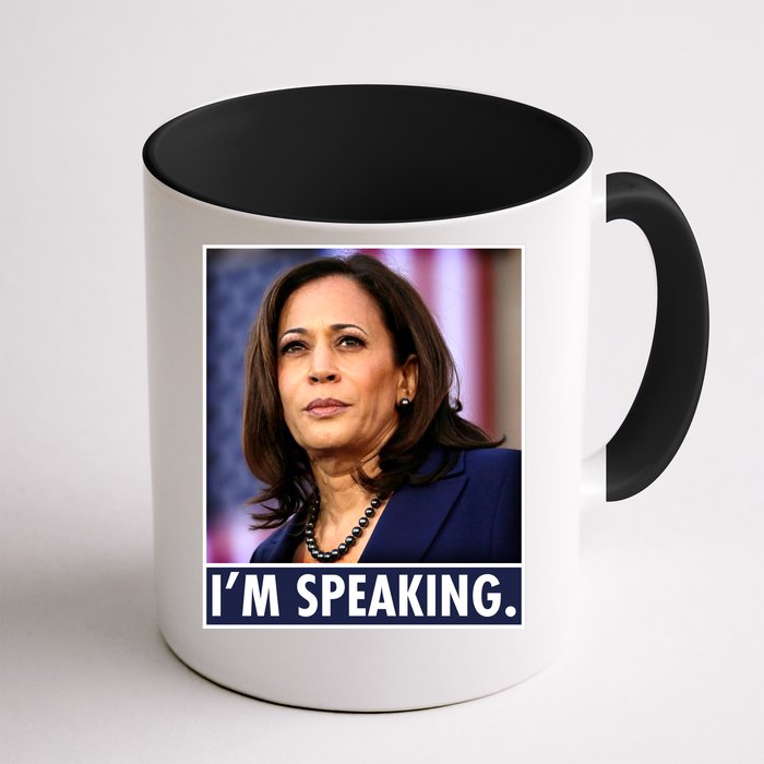 Kamala Harris I'm Speaking Vice President Debate Quote Front & Back Coffee Mug