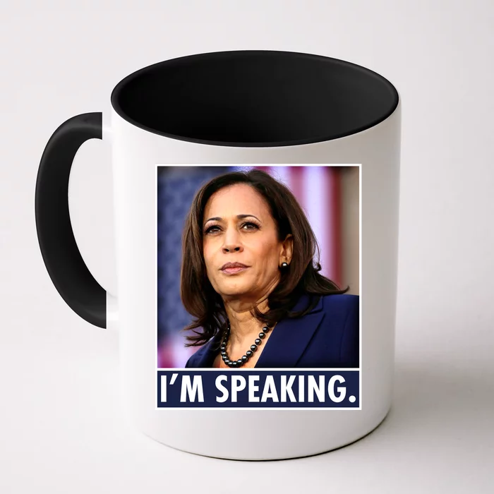 Kamala Harris I'm Speaking Vice President Debate Quote Front & Back Coffee Mug