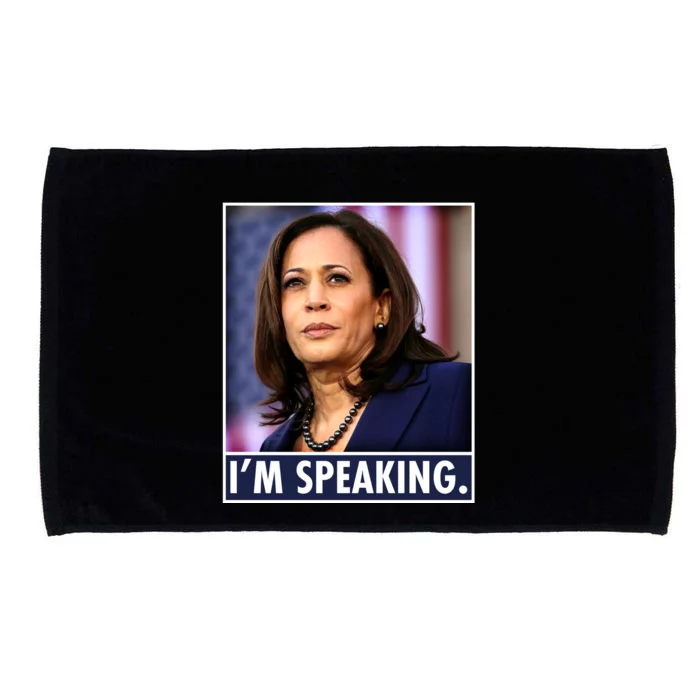 Kamala Harris I'm Speaking Vice President Debate Quote Microfiber Hand Towel