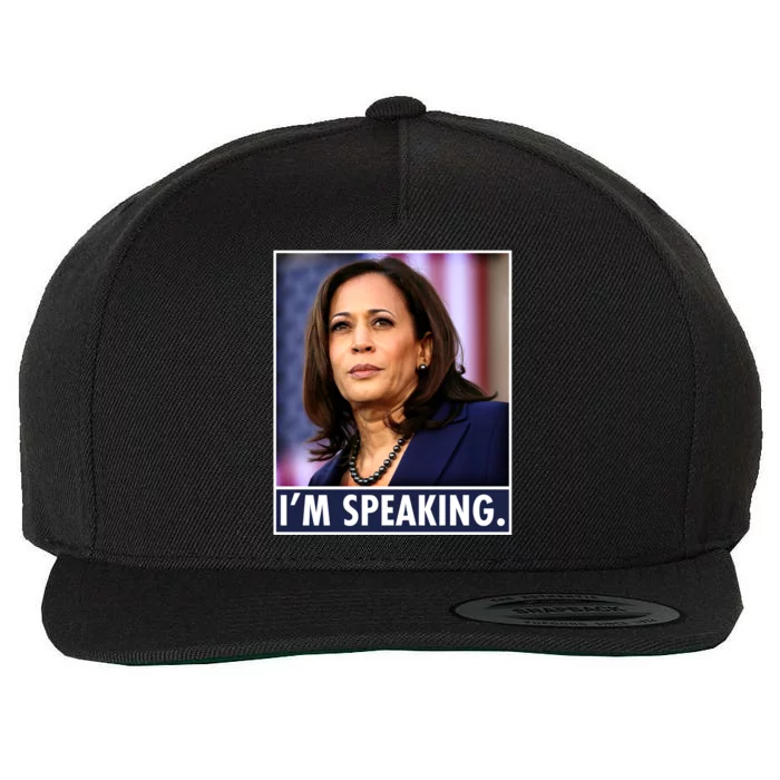 Kamala Harris I'm Speaking Vice President Debate Quote Wool Snapback Cap