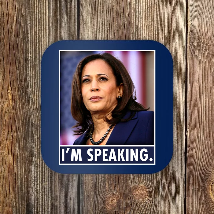 Kamala Harris I'm Speaking Vice President Debate Quote Coaster