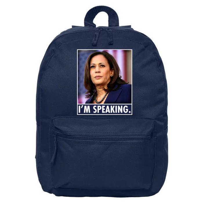 Kamala Harris I'm Speaking Vice President Debate Quote 16 in Basic Backpack