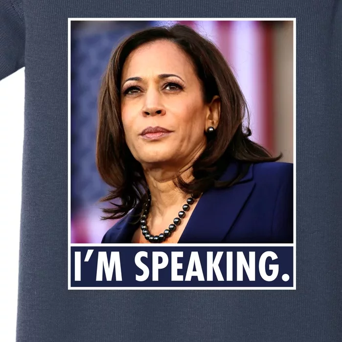 Kamala Harris I'm Speaking Vice President Debate Quote Baby Bodysuit