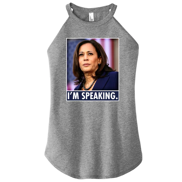 Kamala Harris I'm Speaking Vice President Debate Quote Women’s Perfect Tri Rocker Tank