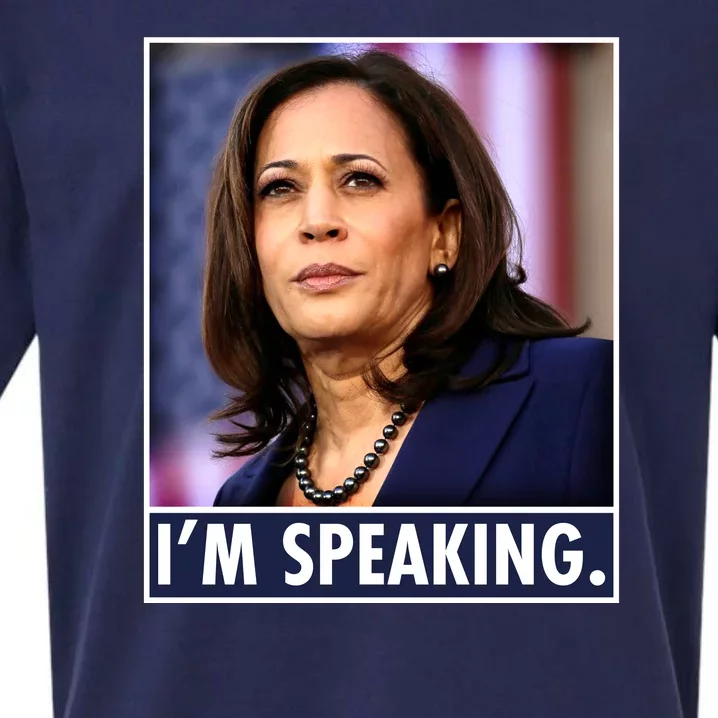 Kamala Harris I'm Speaking Vice President Debate Quote Sueded Cloud Jersey T-Shirt