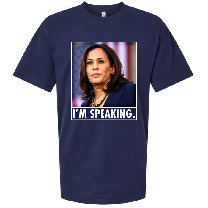 Kamala Harris I'm Speaking Vice President Debate Quote Sueded Cloud Jersey T-Shirt