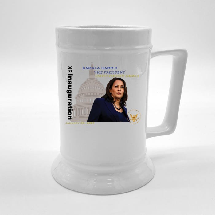 Kamala Harris Inauguration Day Front & Back Beer Stein