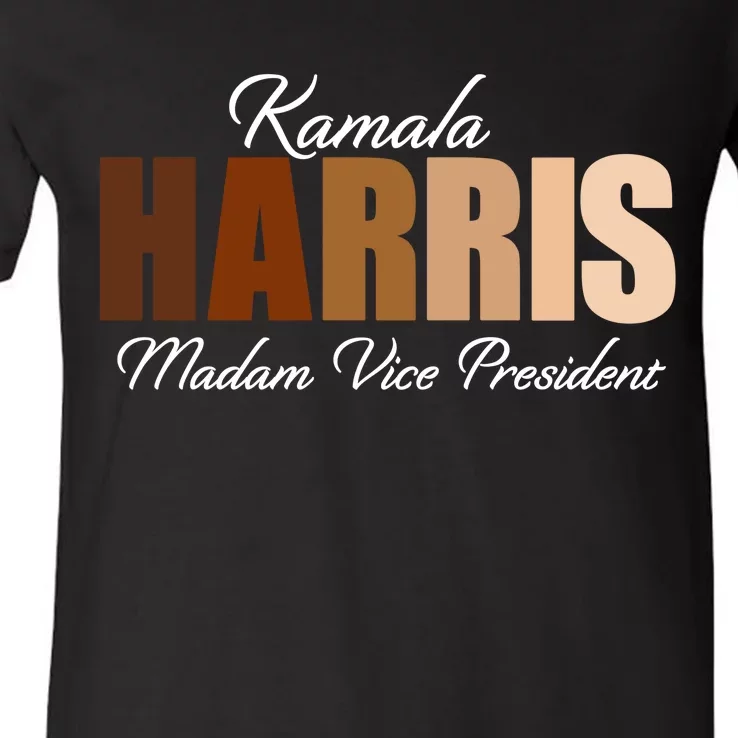 Kamala Harris Madam Vice President V-Neck T-Shirt