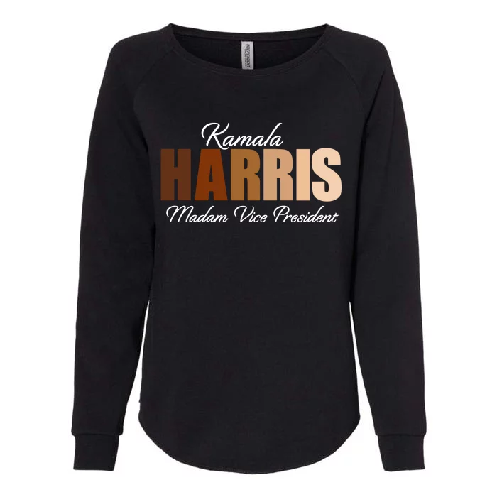 Kamala Harris Madam Vice President Womens California Wash Sweatshirt