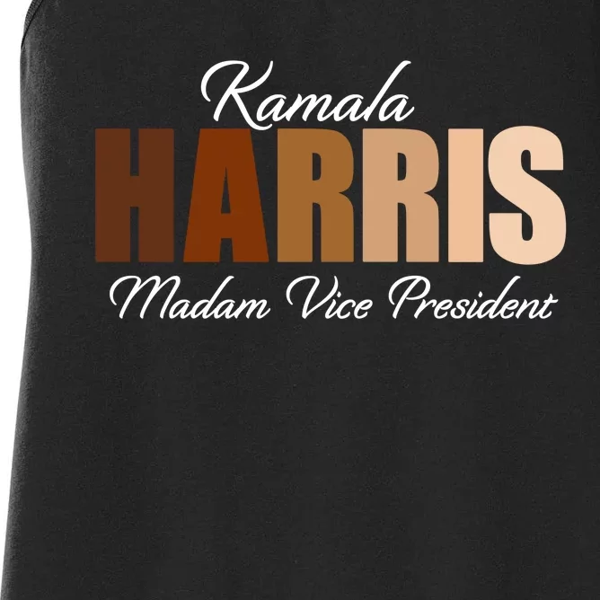 Kamala Harris Madam Vice President Women's Racerback Tank