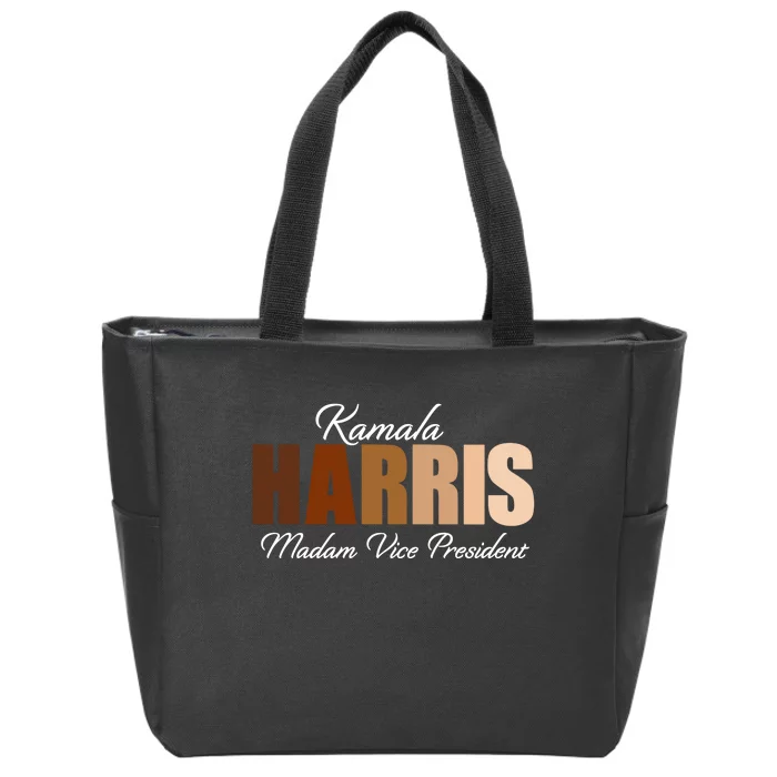 Kamala Harris Madam Vice President Zip Tote Bag