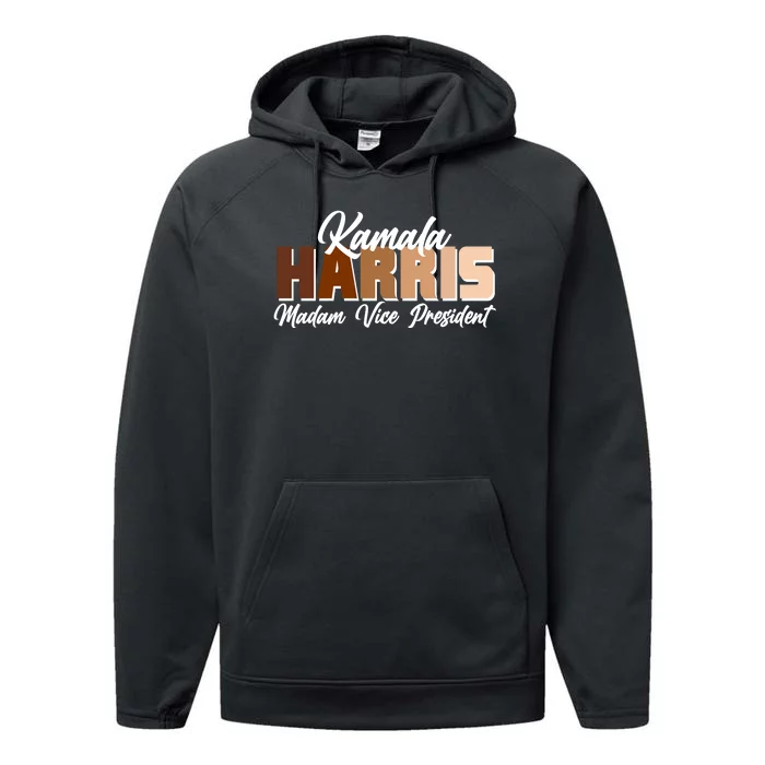 Kamala Harris Madam Vice President Diversity Performance Fleece Hoodie