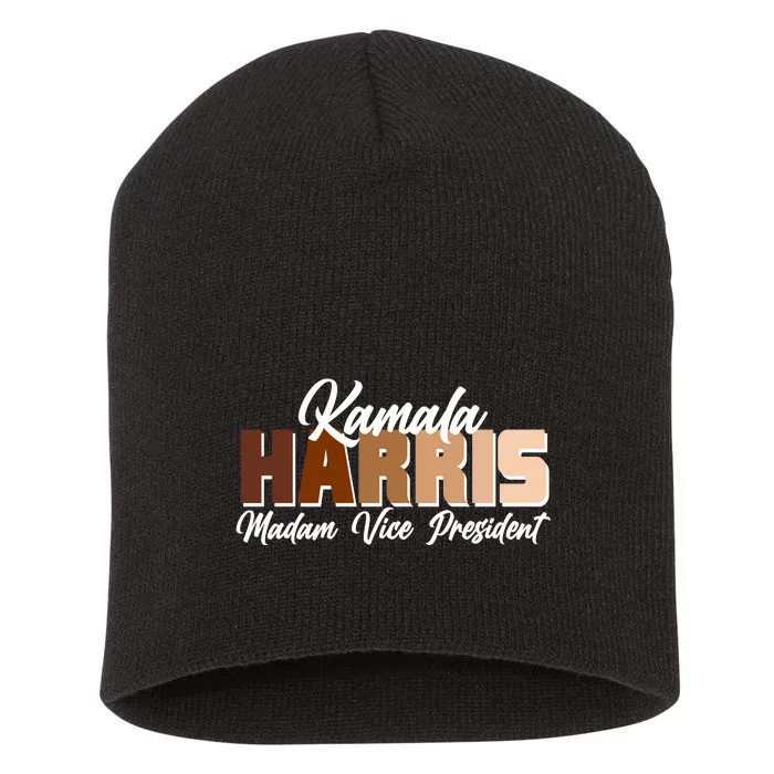 Kamala Harris Madam Vice President Diversity Short Acrylic Beanie