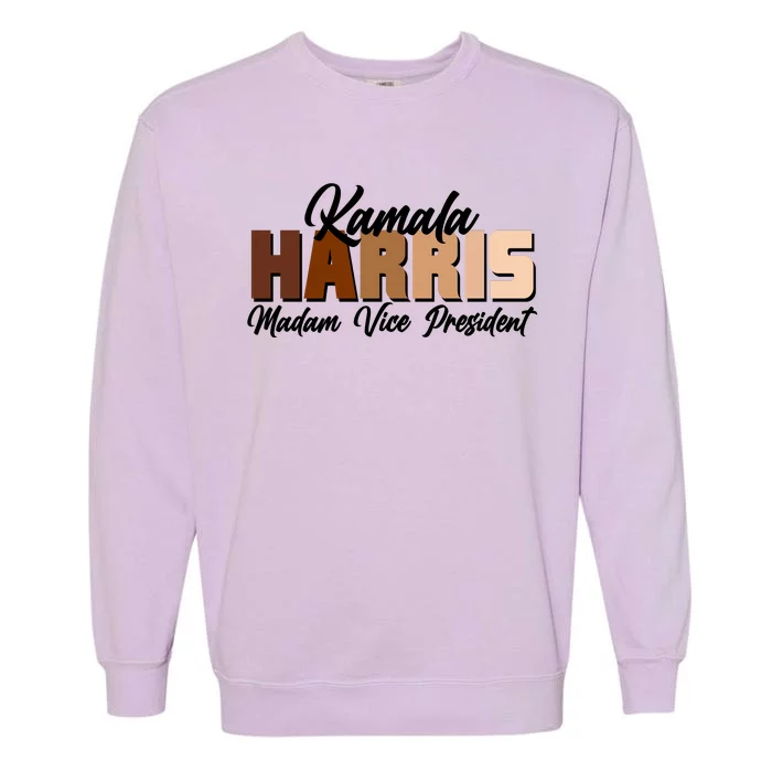 Kamala Harris Madam Vice President Diversity Garment-Dyed Sweatshirt