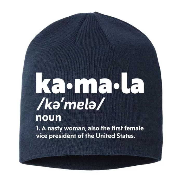 Kamala Harris Name Definition Vice President 8 1/2in Sustainable Knit Beanie