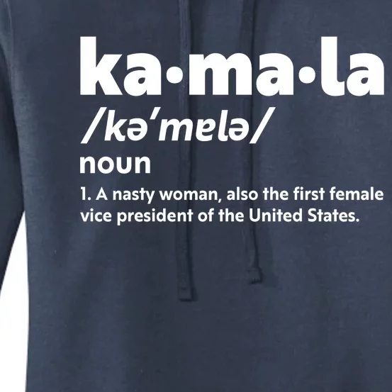 Kamala Harris Name Definition Vice President Women's Pullover Hoodie