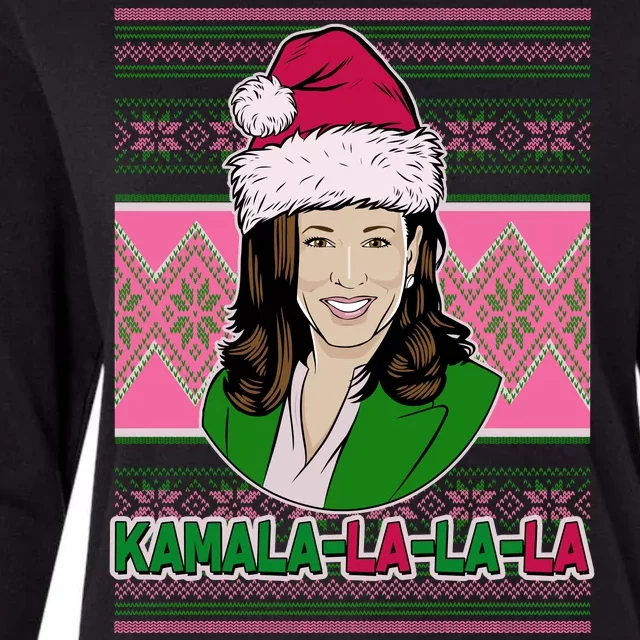 Kamala La La La  AKA Ugly Christmas Sweater Womens Cotton Relaxed Long Sleeve T-Shirt