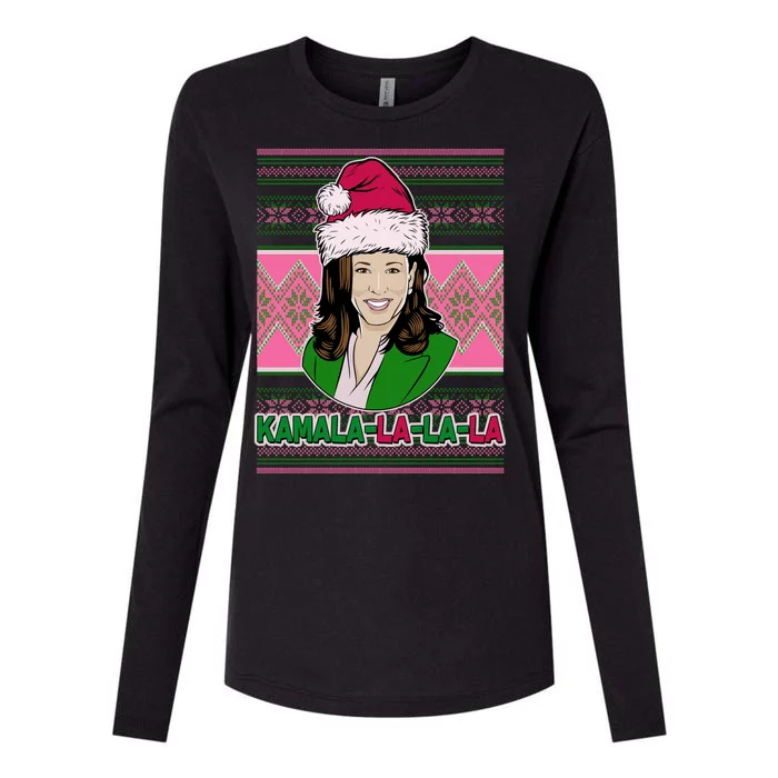 Kamala La La La  AKA Ugly Christmas Sweater Womens Cotton Relaxed Long Sleeve T-Shirt