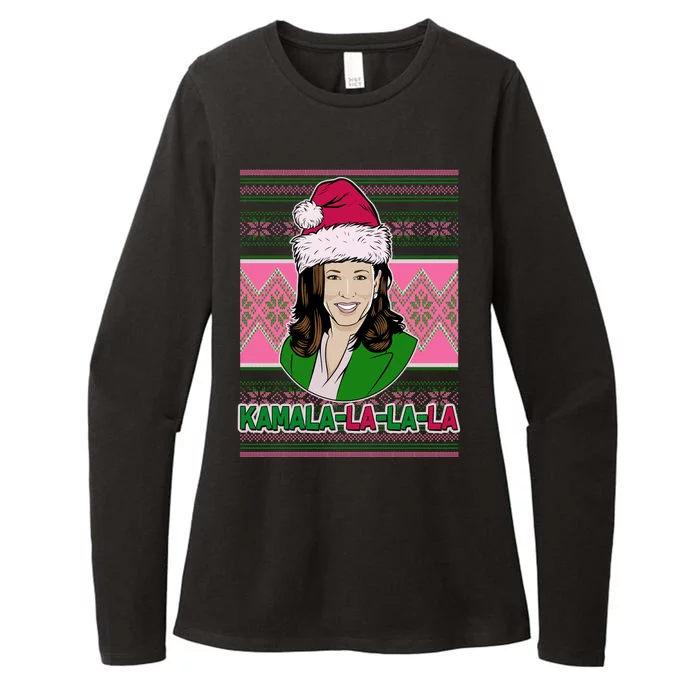 Kamala La La La  AKA Ugly Christmas Sweater Womens CVC Long Sleeve Shirt