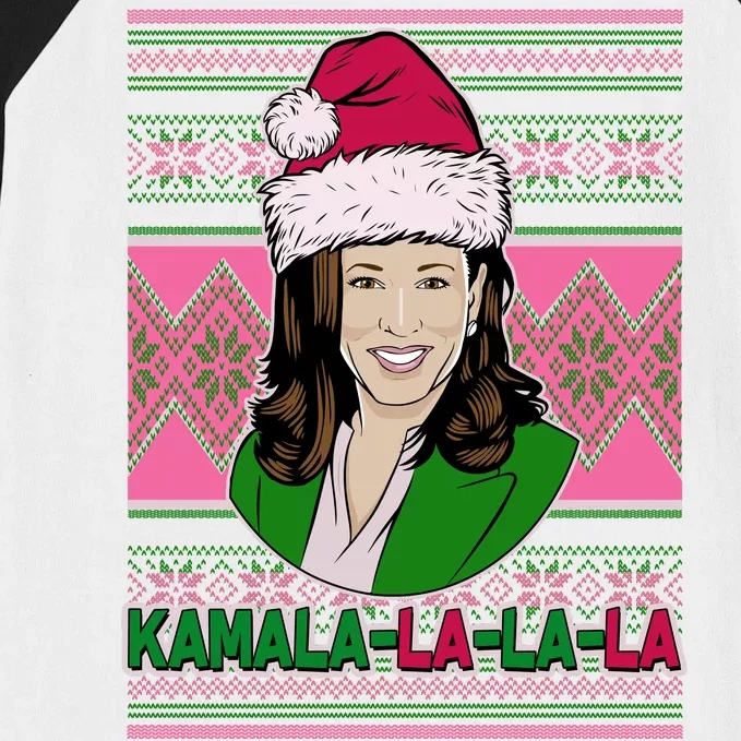 Kamala La La La  AKA Ugly Christmas Sweater Baseball Sleeve Shirt